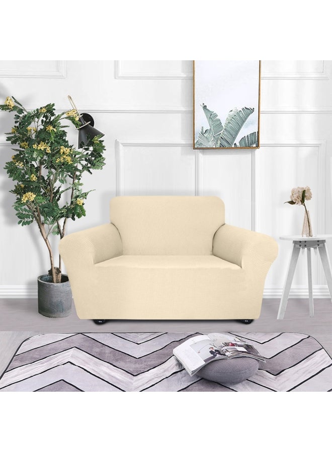 Single Seat Sofa Cover Beige