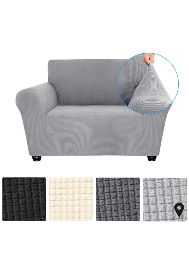 Decdeal - Single Seat Sofa Cover Grey - Image 1