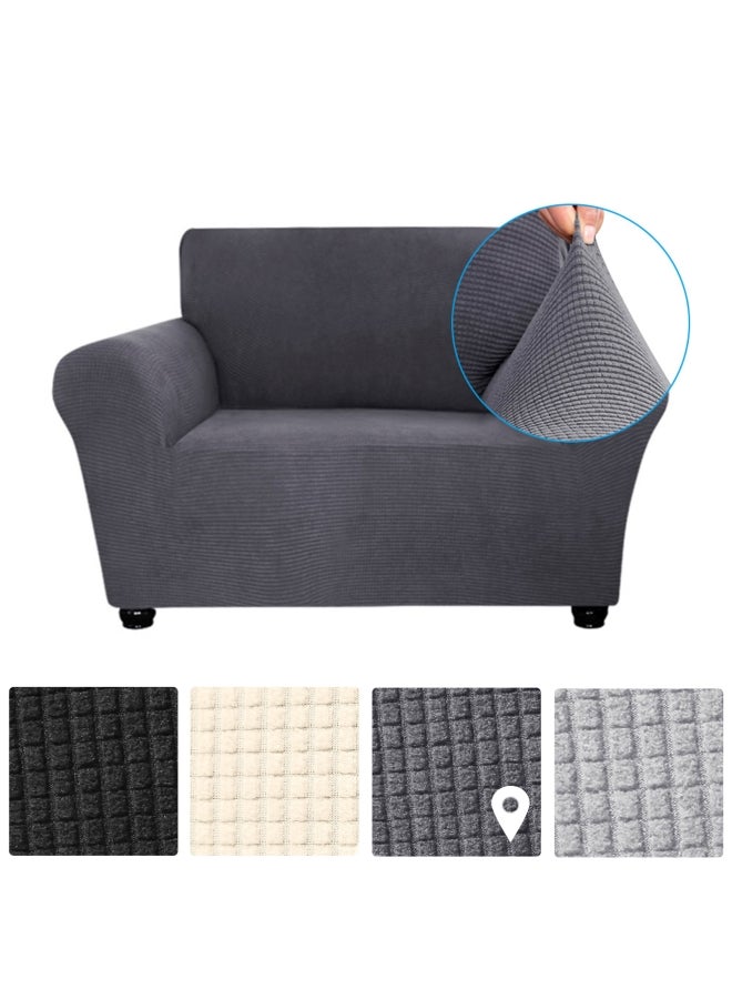 Decdeal - Single Seat Sofa Cover Grey - Image 1