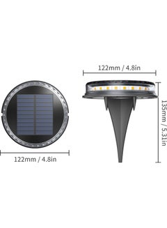 Generic Water Resistant LED Solar Deck Light Yellow  - Image 3