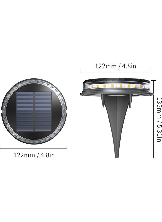 Generic Water Resistant LED Solar Deck Light Yellow  - Image 3