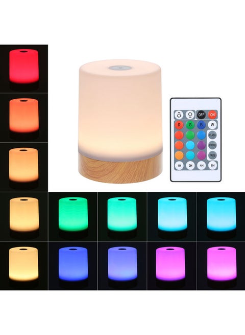 Colour Changing Dimmable Table Lamp With Remote Control Multicolour