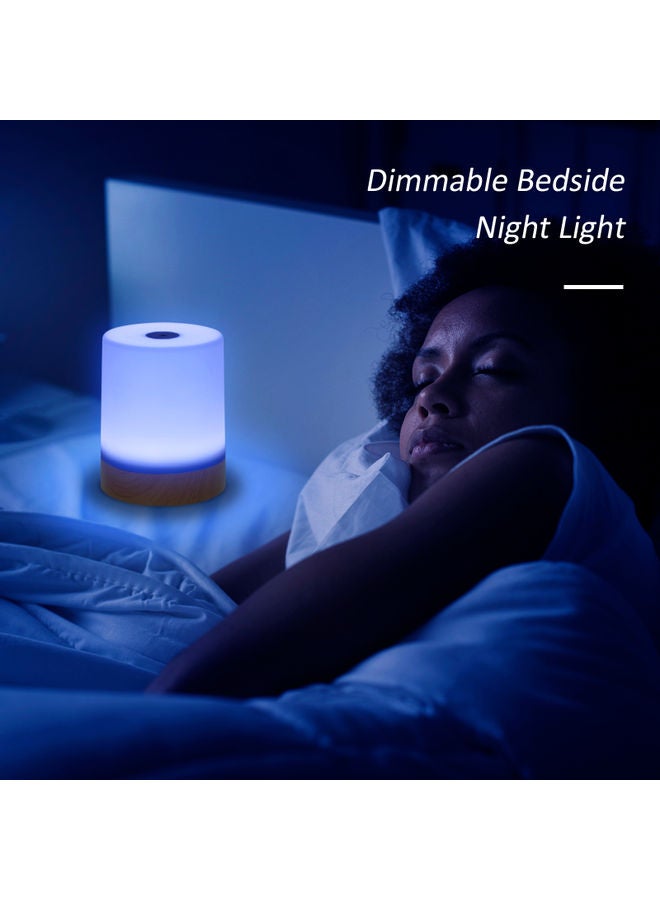 Colour Changing Dimmable Table Lamp With Remote Control Multicolour