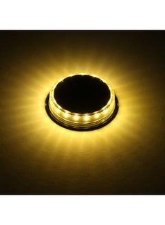 Generic 8-Piece LED Solar Deck Light Warm Yellow  - Image 3
