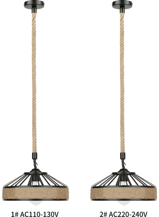 مصباح سقف بتصميم كلاسيكي ومزين بحبل أبيض دافئ - Image 2