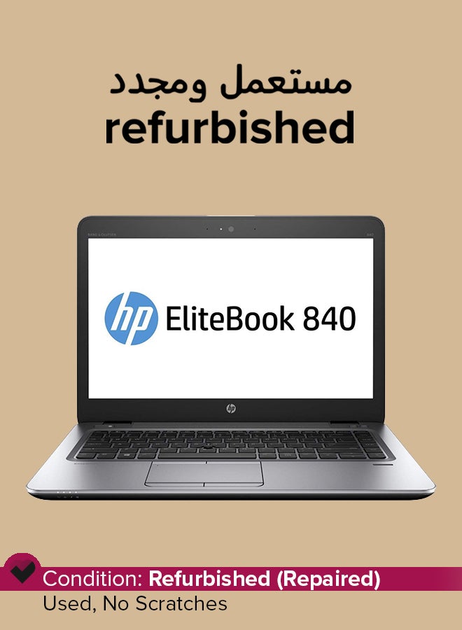 HP Refurbished - Elitebook 840 G3 Laptop With 14-Inch Display,Intel Core i7 Processor/6th Gen/8GB RAM/256GB SSD/64MB Intel HD Graphics 520 English Silver  - Image 1