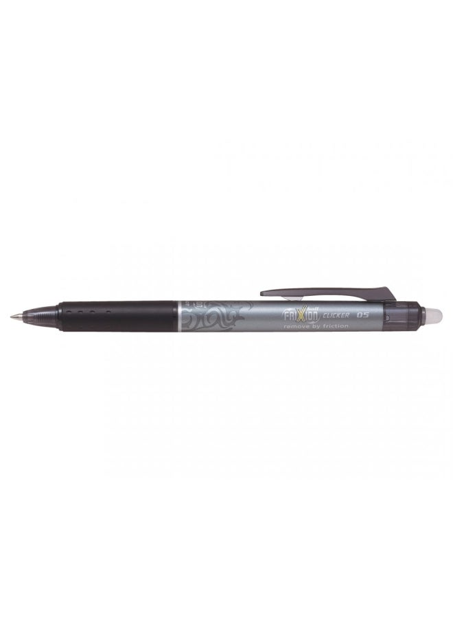 PILOT Pack Of 12 Frixion Clicker Rollerball Pen Grey/Black - Image 1