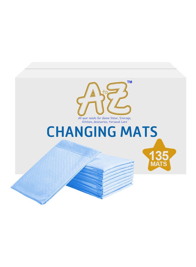 A to Z - Disposable Changing mats (45x60cm) Large, Pack Of 135 - Blue