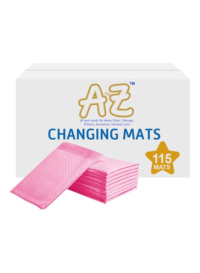A TO Z Disposable Changing Mats - Pack Of 115 - Pink  - Image 1