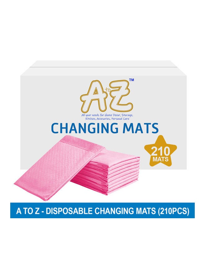 A TO Z Disposable Changing Mats - Pack Of 210 - Pink  - Image 2