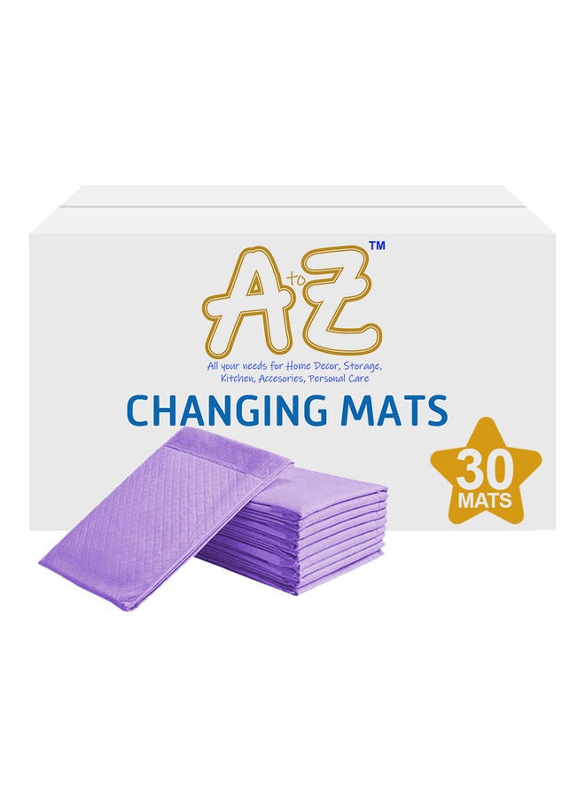 A TO Z Disposable Changing Mats - Pack Of 30 - Lavender  - Image 1