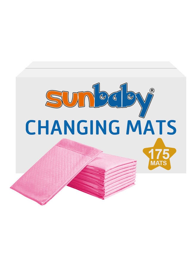 SunBaby Disposable Changing Mats - Pack Of 175 - Pink - Image 1
