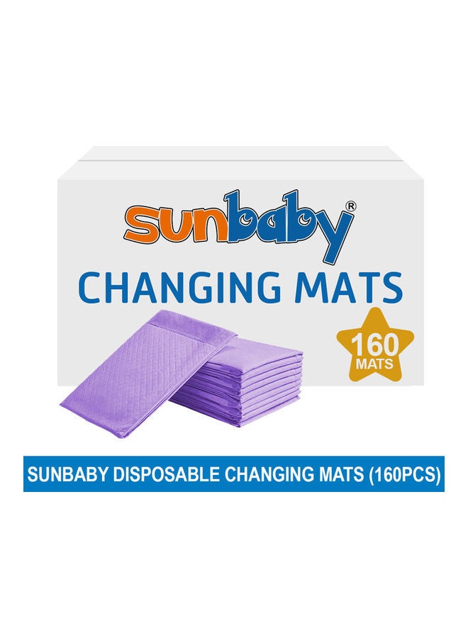 SunBaby Disposable Changing Mats - Pack Of 160 - Lavender - Image 2
