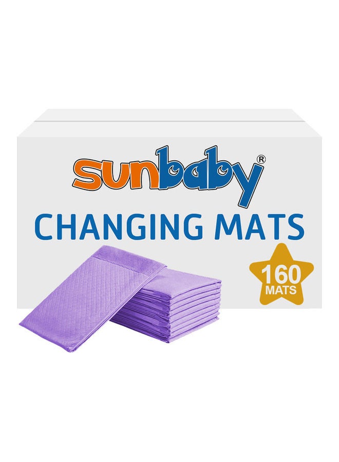 SunBaby Disposable Changing Mats - Pack Of 160 - Lavender - Image 1