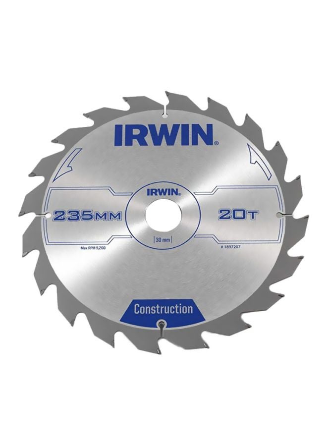 إيروين شفرة منشار بتصميم دائري لقطع الخشب فضي / أزرق - Image 1