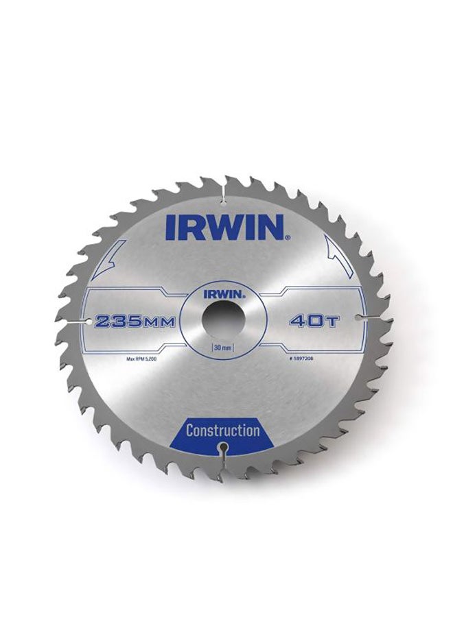 إيروين شفرة منشار بتصميم دائري لقطع الخشب فضي / أزرق - Image 2