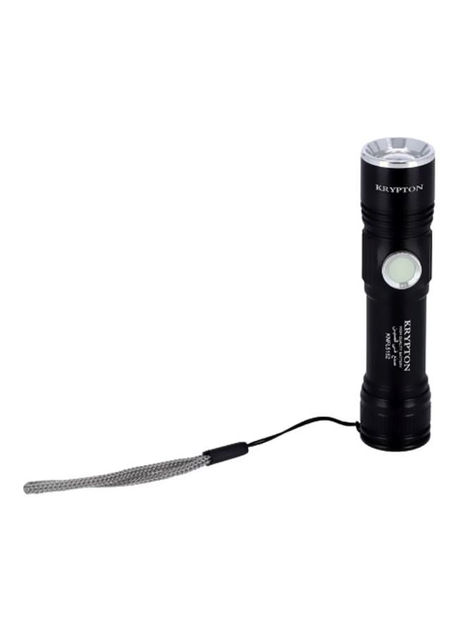 KRYPTON Rechargeable LED Flashlight - Powerful Torch for Camping/Hiking/Trekking/Outdoor Black/Clear  - Image 3