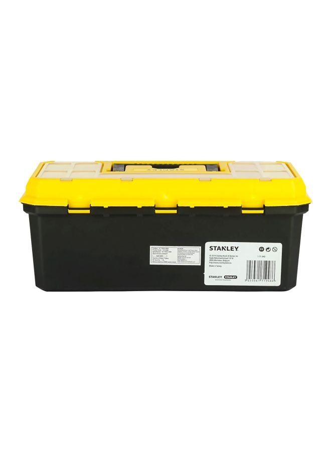 Plastic Tool Box Yellow/Black 16inch