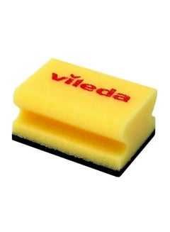 Vileda Glitzi Crystal Scourer Sponge 9 Pc, Antibacterial, Long Lasting, Hygienic - Yellow And Black (9 Pc Per Pack) Light yellow  - Image 5