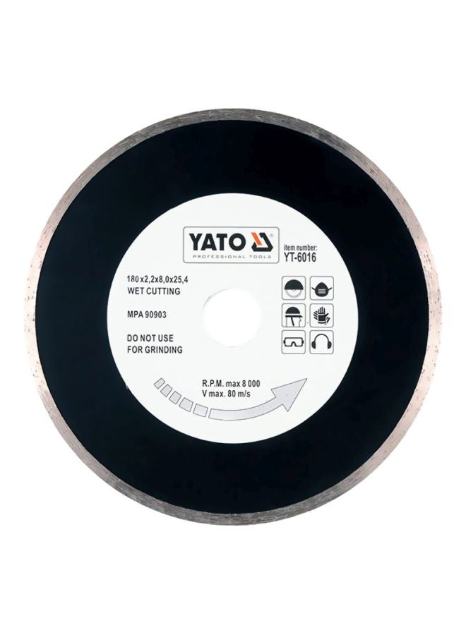 ياتو نصل ألماسي بحافة مستمرة أسود/فضي - Image 1