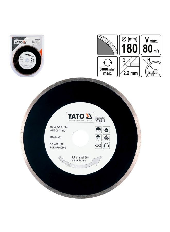 ياتو نصل ألماسي بحافة مستمرة أسود/فضي - Image 3