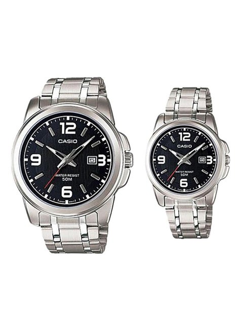 2-Piece Enticer Analog Couple Watch Set