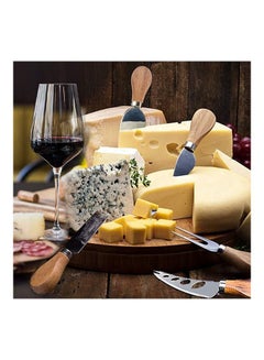 Generic 6-Piece Cheese Knife Set Brown/Silver  - Image 2