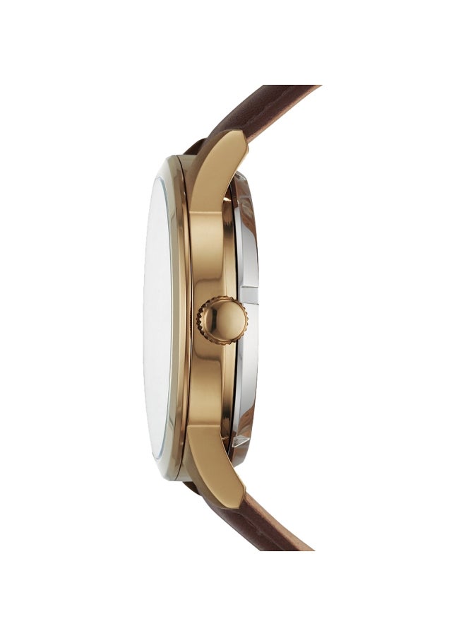 FOSSIL Men's Flynn Automatic Watch - 48 mm - Brown  - Image 2