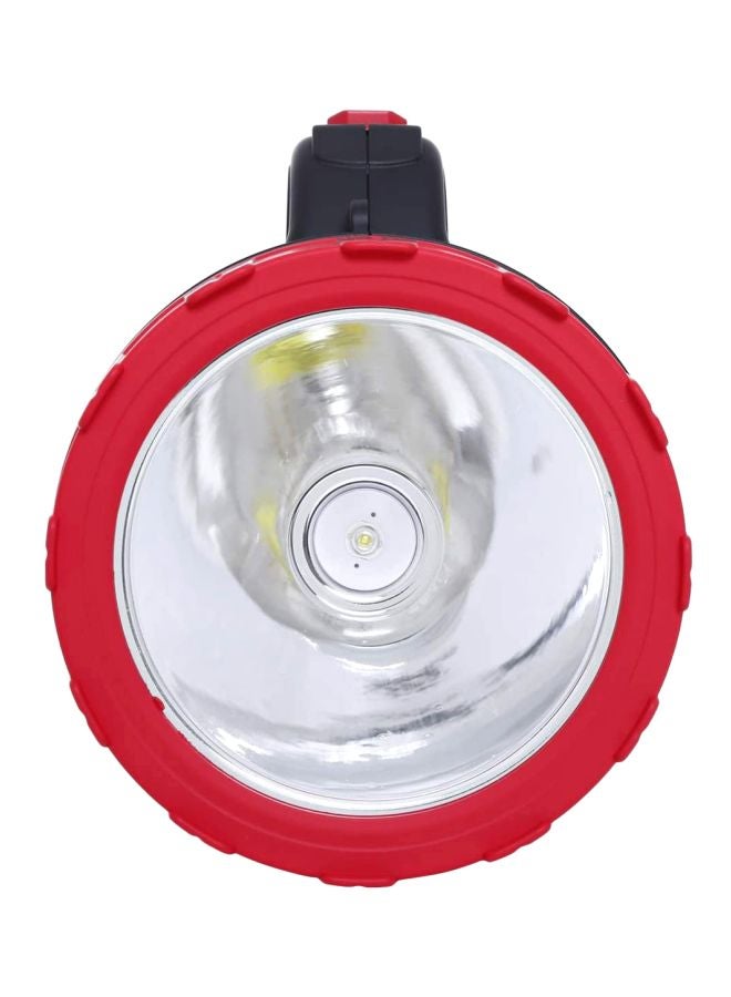 GEEPAS - Waterproof Led Search Light With Lead Acid Rechargeable Battery Black/Red 15.6x42.4x20.4cm - Image 1
