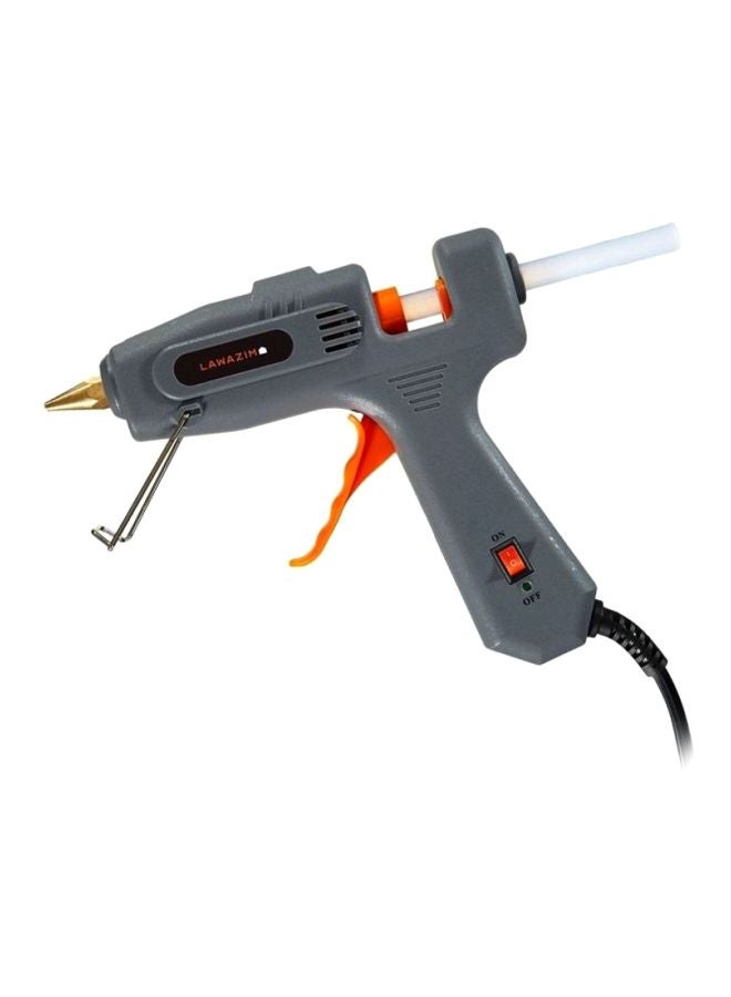 LAWAZIM Hot Glue Gun With LED On/Off Switch Grey/Orange/Silver  - Image 1