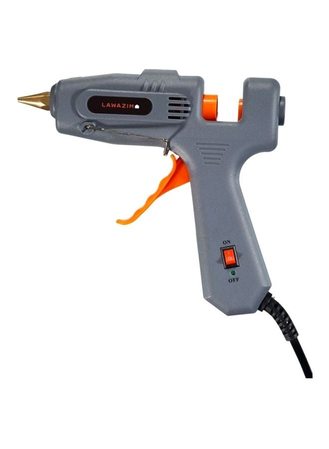 LAWAZIM Hot Glue Gun With LED On/Off Switch Grey/Orange/Silver  - Image 2