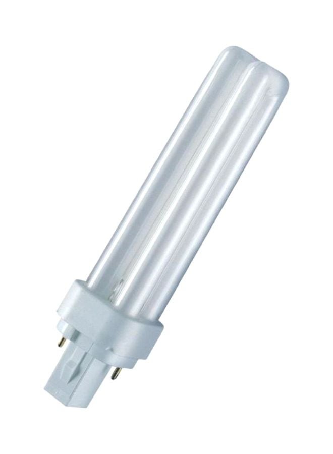 Osram CFL Dulux D 18W Plug In Base Bulb Warm White 153mm  - Image 1