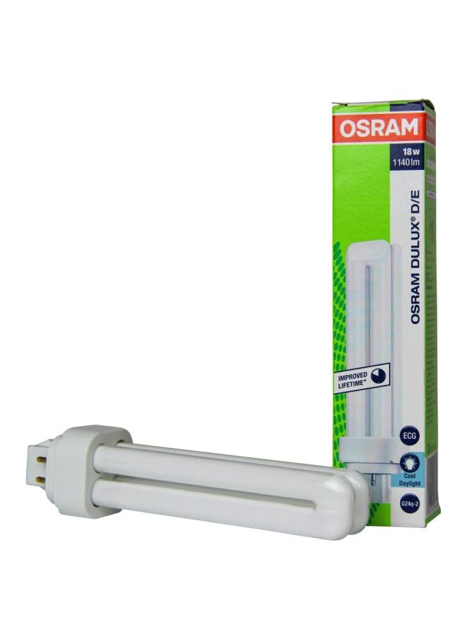 Osram CFL Dulux D 18W Plug In Base Bulb Warm White 153mm  - Image 2