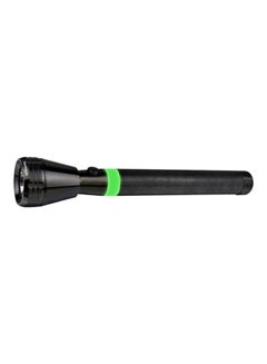 SONASHI Rechargeable LED Torch  Bright Flashlight 4000mAh Battery  34 Hours Continuous Working  Ideal for Indoor and Outdoor Activities  Hyper Bright Light with Unbreakable Glass SLT-182 Black/Green 26cm  - Image 1