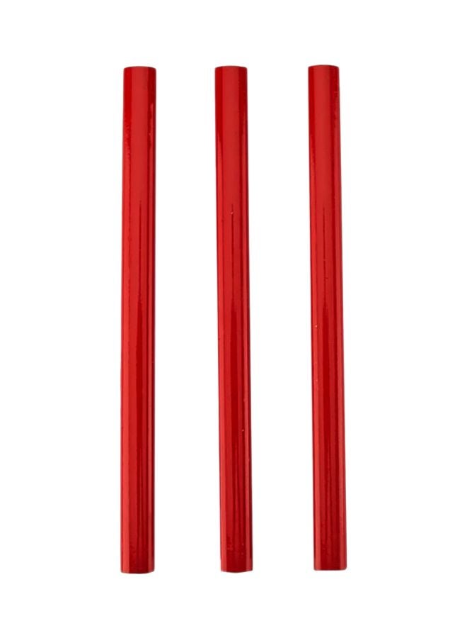 suki Carpenter's Pencil (Red, 180 mm, Pack Of 3) Red  - Image 1