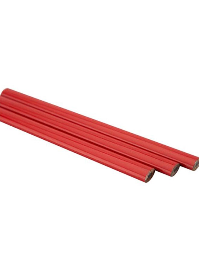 suki Carpenter's Pencil (Red, 180 mm, Pack Of 3) Red  - Image 2