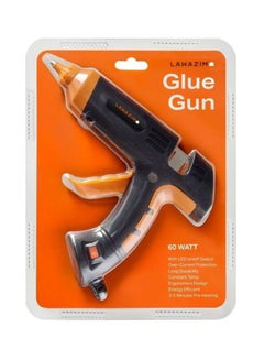 LAWAZIM Heavy Duty Glue Gun With Copper Nozzle Black/Orange  - Image 3
