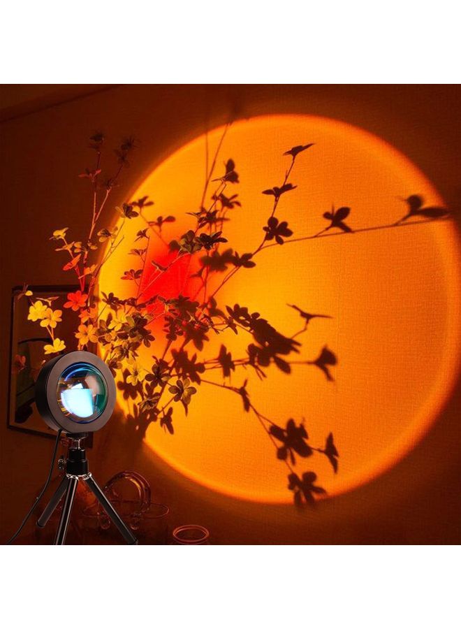 شو وو مصباح بروجيكتور بنمط غروب الشمس، لون أحمر متعدد الألوان - Image 1