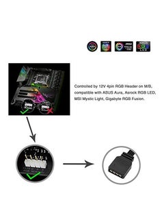 Generic RGB LED PC Strip Lights Multicolour  - Image 3