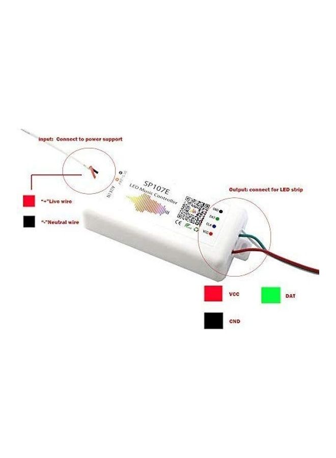 ماركة غير محددة جهاز تحكم في الموسيقى يعمل بالبلوتوث بإضاءة LED لشريط إضاءة LED متعدد الألوان  - Image 5
