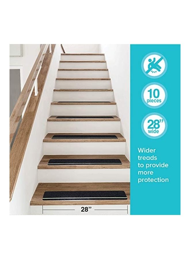 Generic - 10-Piece Anti Slip Traction Treads With Glow In Dark Stripe Multicolour - Image 1