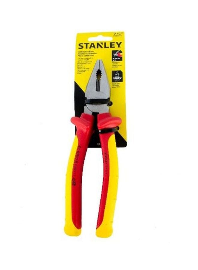 Stanley Combination Plier Red/Yellow/Silver 200mm - Image 4