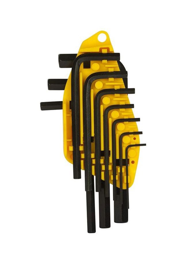 Stanley 10-Piece Hex Key Set Black/Yellow 215x23x100mm  - Image 2
