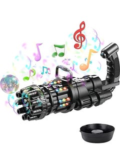 Generic 8-Hole Electric Music Bubble Maker Machine Gun Toy  - Image 1