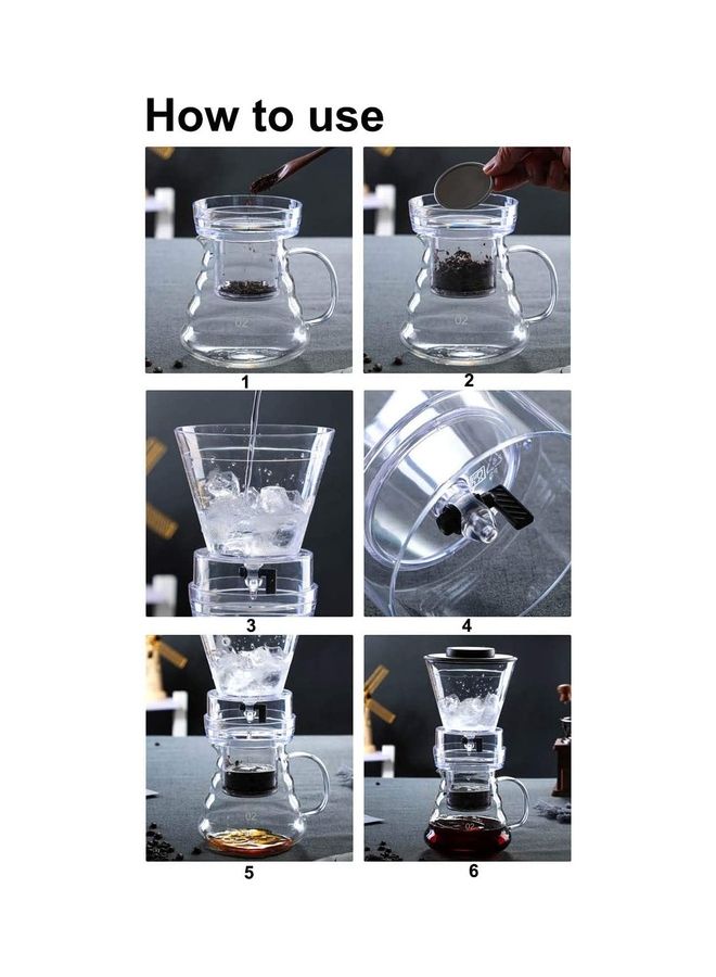 Generic - Adjustable Cold Brew Coffee Maker Dripper Clear - Image 1