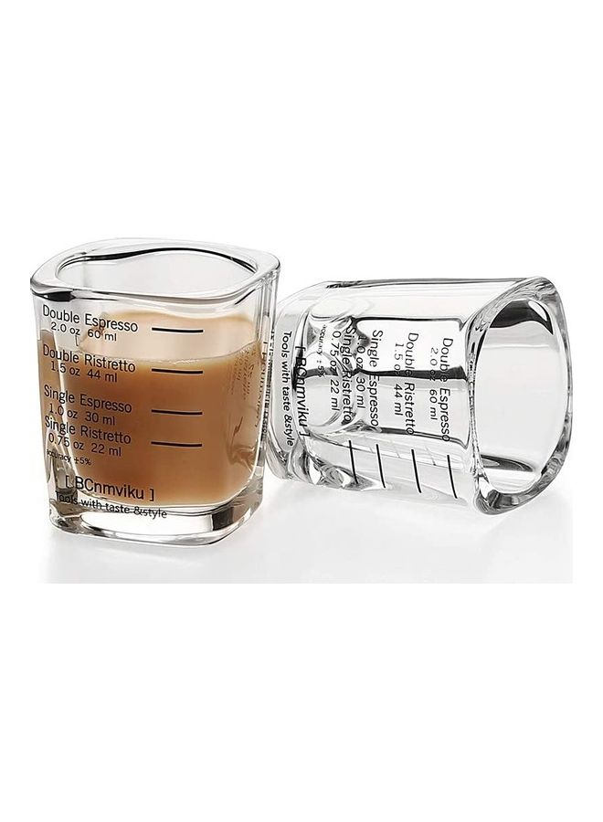 2-Piece Espresso Shot Glass Set Clear - Image 1