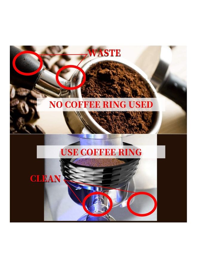 Stainless Steel Espresso Dosing Funnel Ring Black  - Image 3
