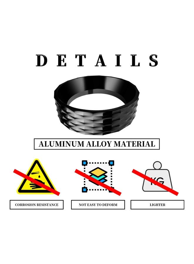 Stainless Steel Espresso Dosing Funnel Ring Black  - Image 5