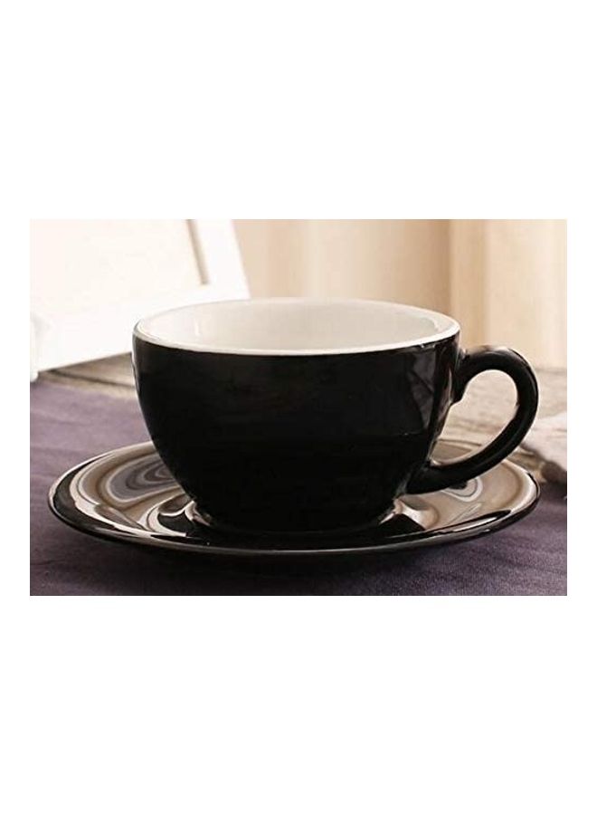 Espresso Cappuccino Coffee Mug Black/White  - Image 3