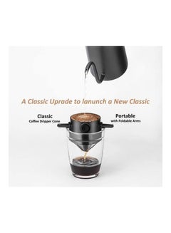 Generic Pour Over Double Mesh Coffee Filter Black/Silver  - Image 2
